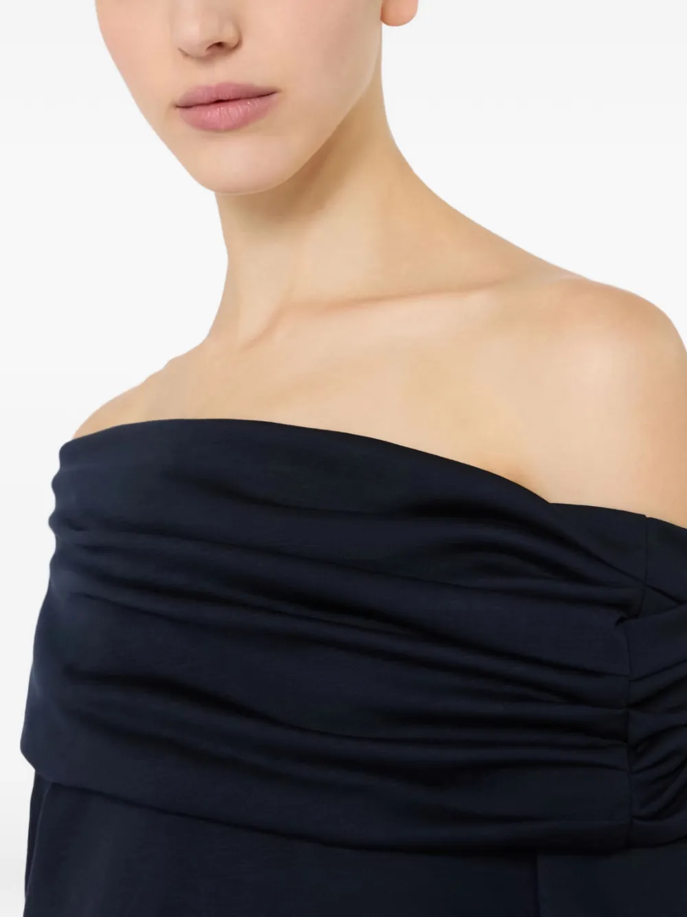 Max Mara Off-shoulder top met lange mouwen Zwart
