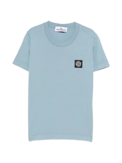 Stone Island Junior playera con detalle de parche