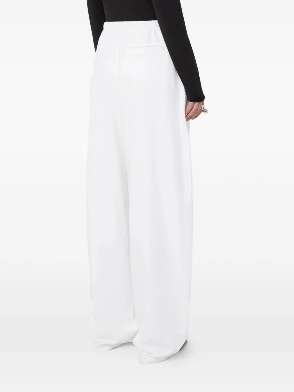 Sportmax Drawstring Trousers in White, view 4