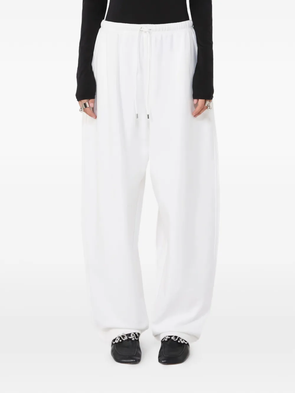  Sportmax Drawstring Trousers - White 
