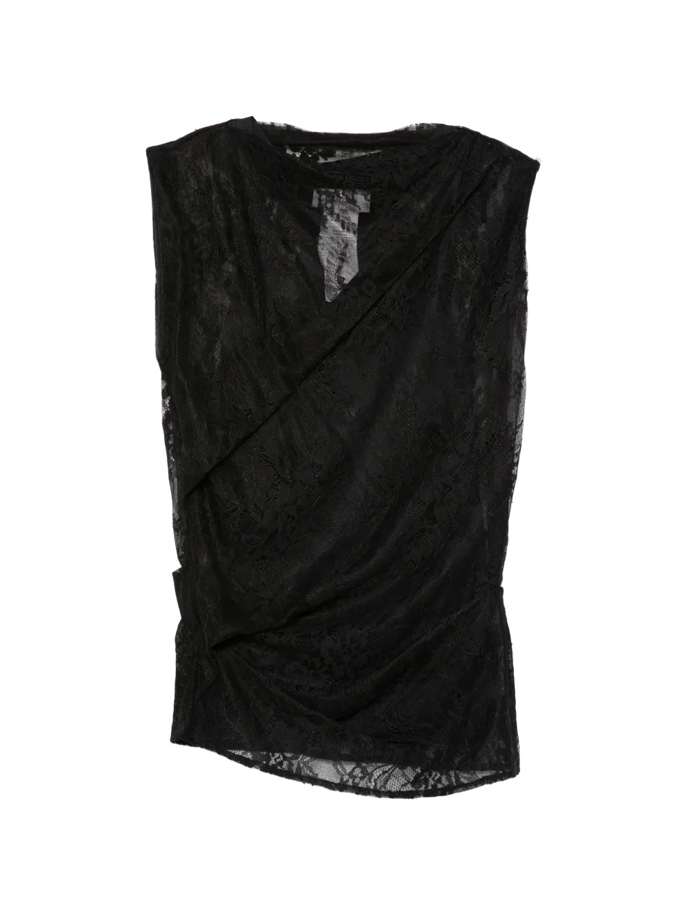 Sportmax lace sleeveless top - Schwarz