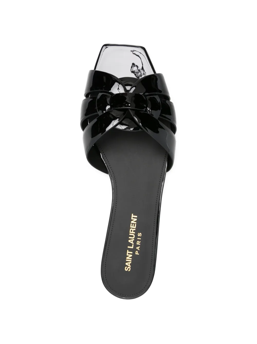 Saint Laurent Sandalen met vierkante neus Zwart