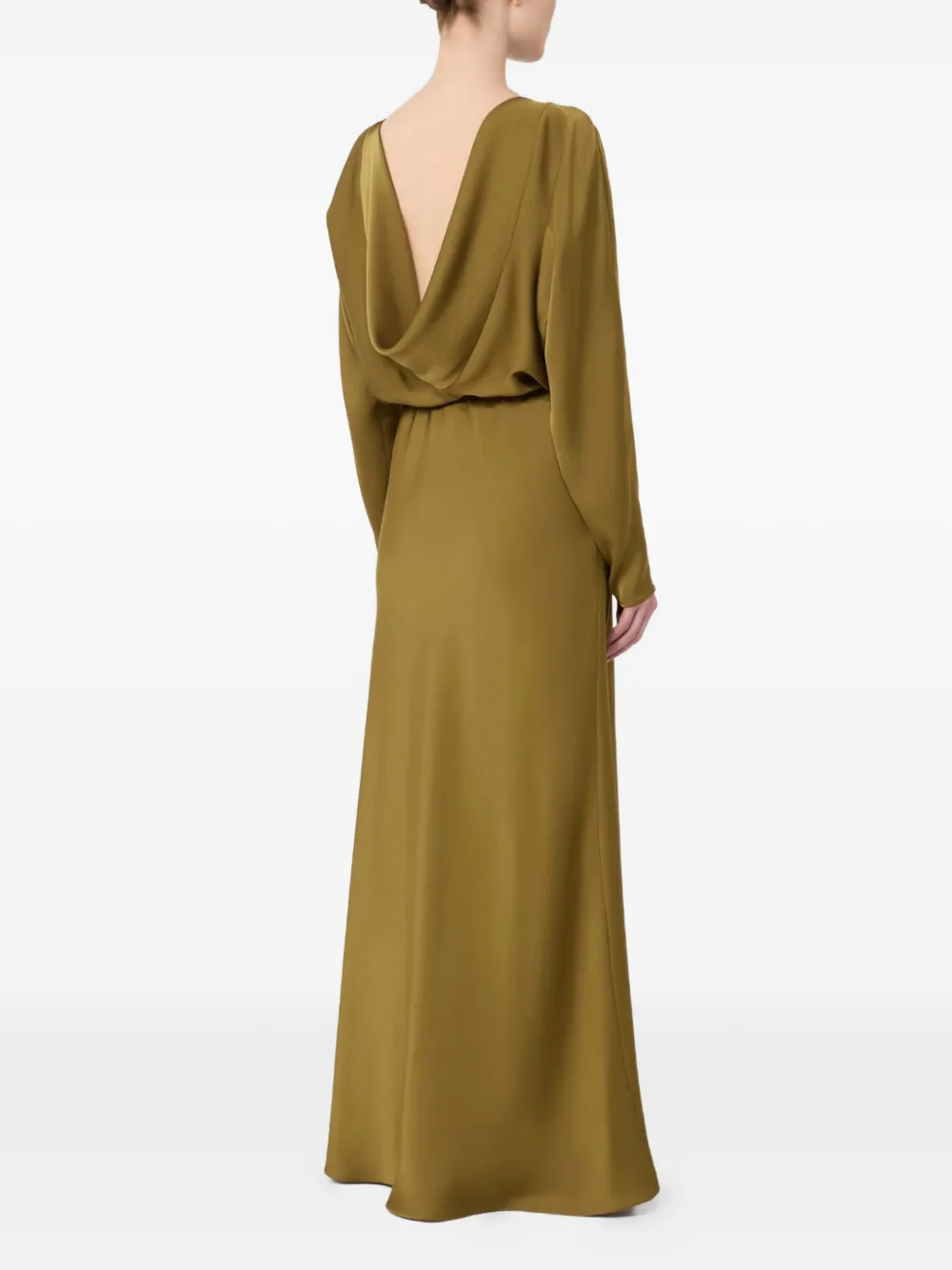 Max Mara Pentola maxi-jurk met lange mouwen Groen