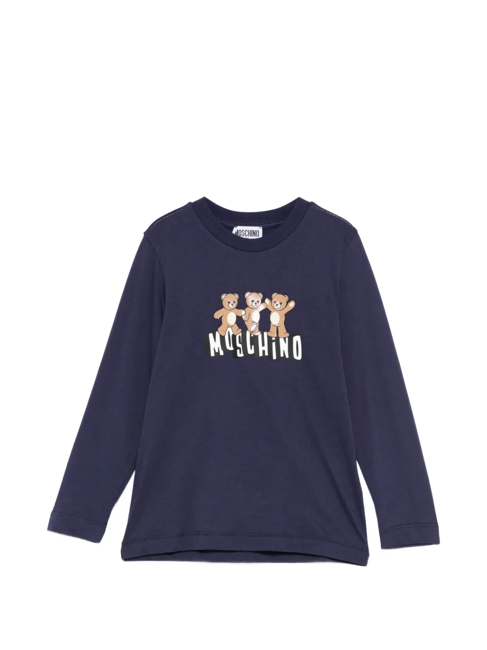 Moschino Kids logo-print T-shirt - Blu