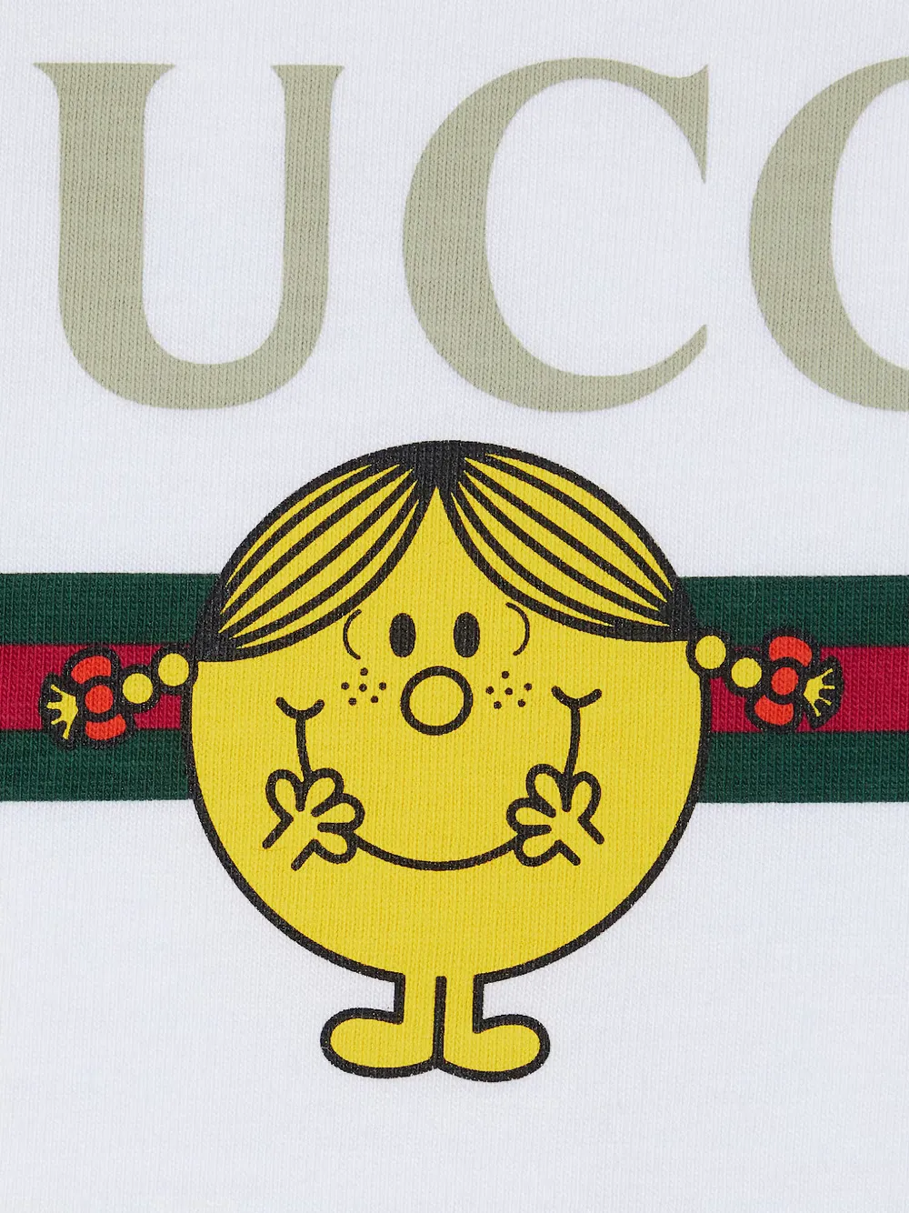  Gucci Kids X Mr. Men Little Miss Logo-detail T-shirt - White 