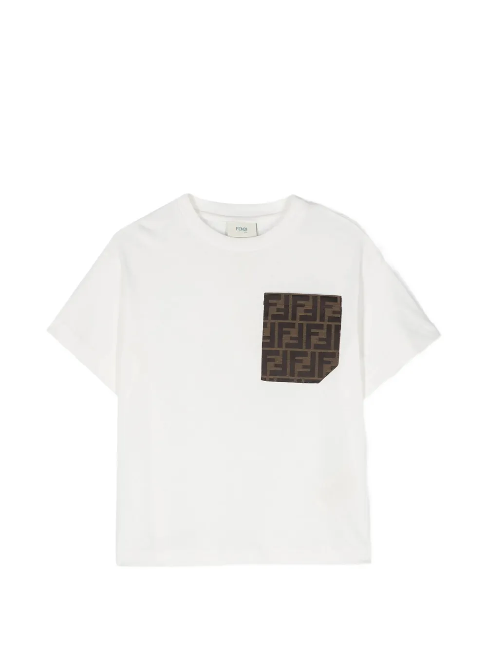 Fendi Kids jersey T-shirt - Bianco