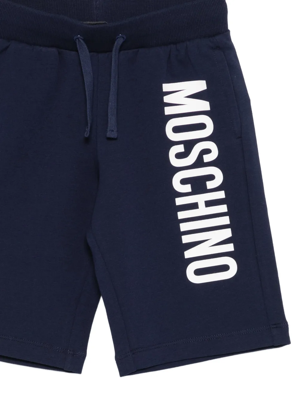 Moschino Kids Shorts met trekkoord Blauw