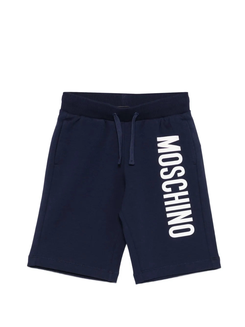 Moschino Kids drawstring shorts - Blu