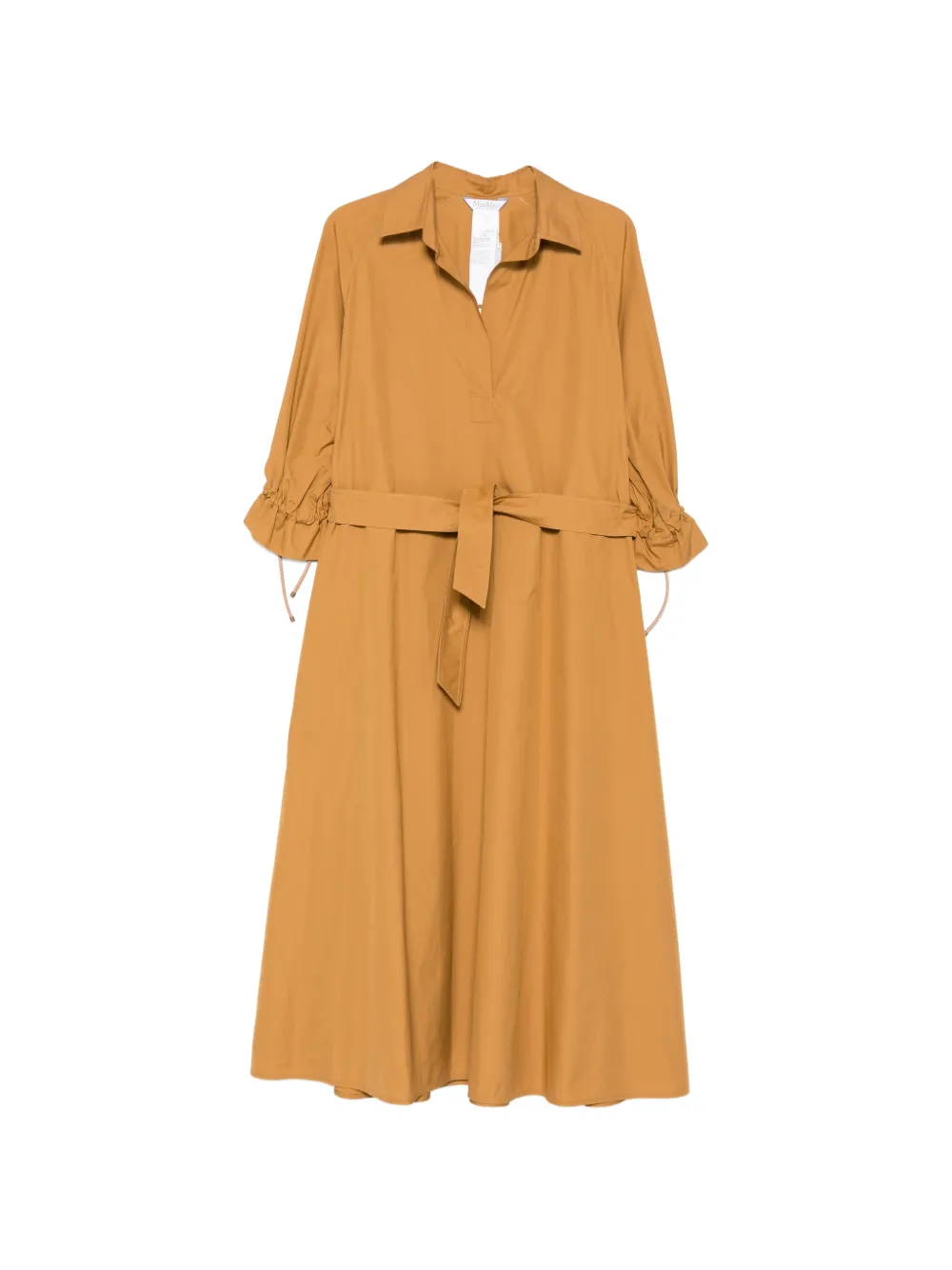 Max Mara Mirto belted ruffled dress - Toni neutri