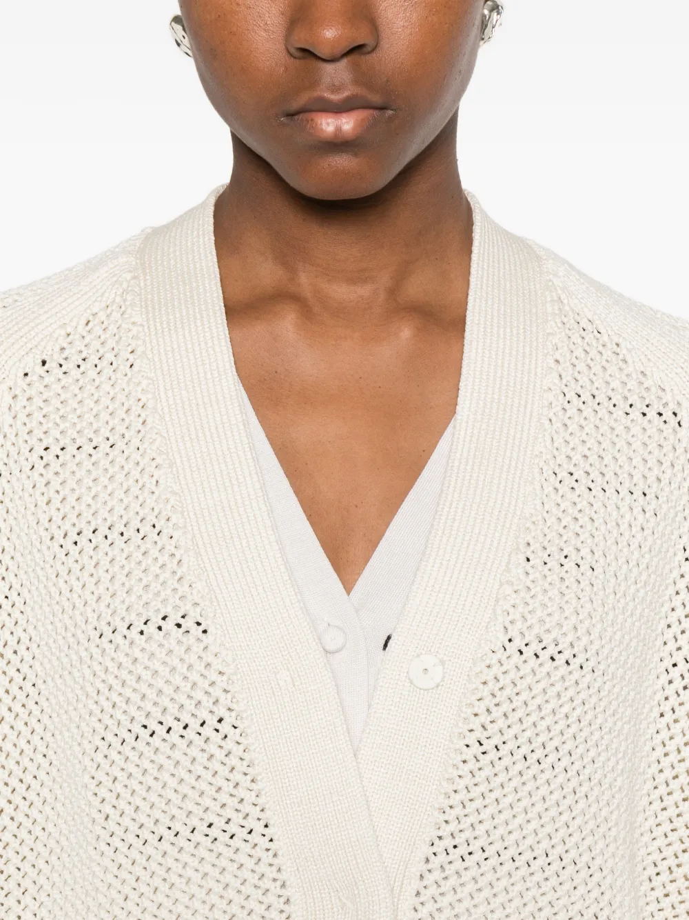 Max Mara Vest met V-hals Wit