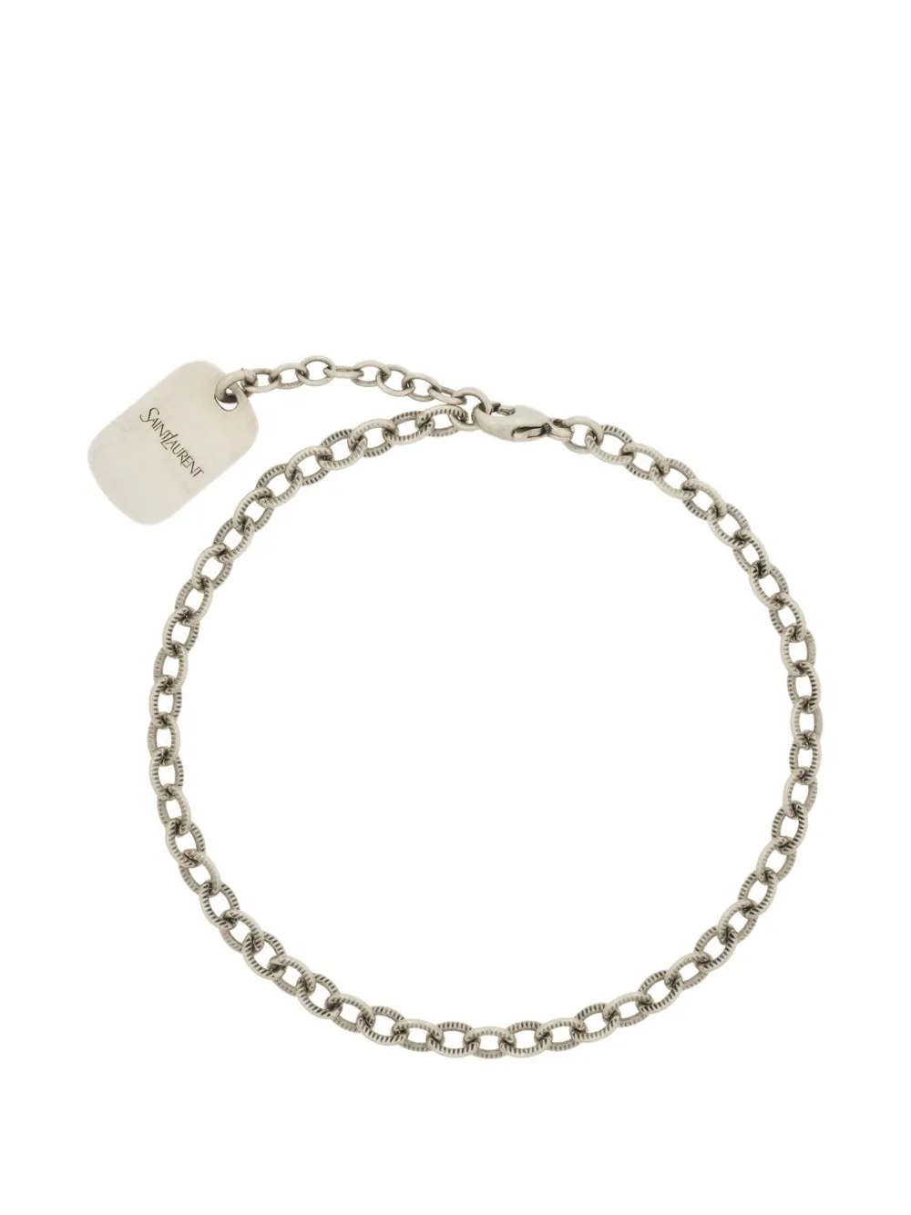 Saint Laurent cable-link bracelet - Silber
