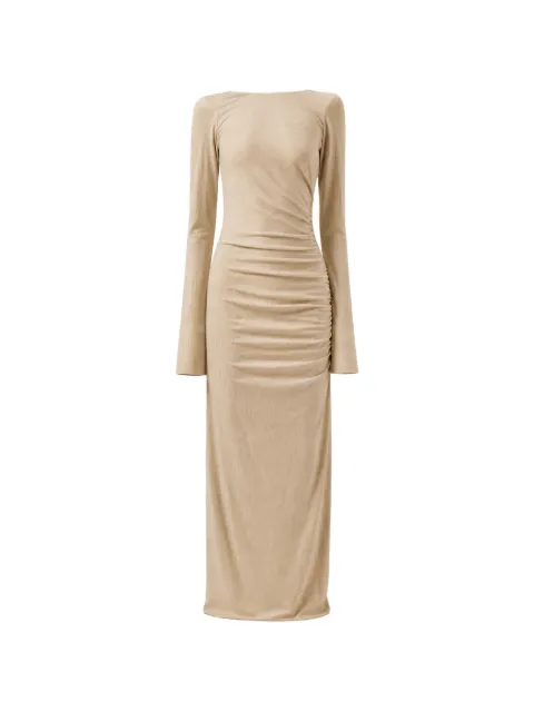 Danamé ruched-detail open-back maxi dress