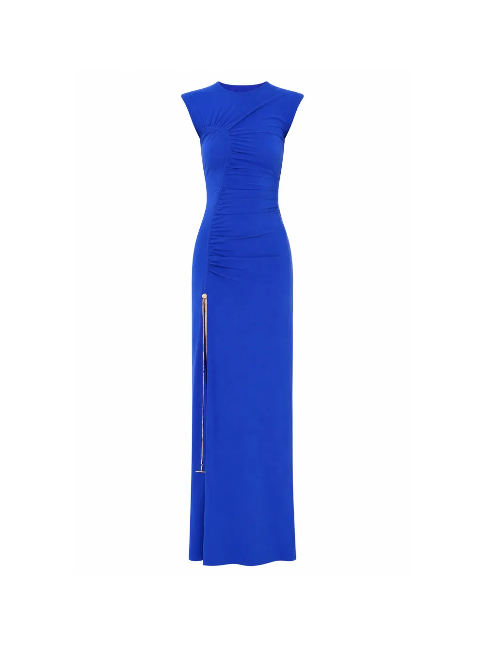 Danamé ruched chain-detail maxi dress - Bleu