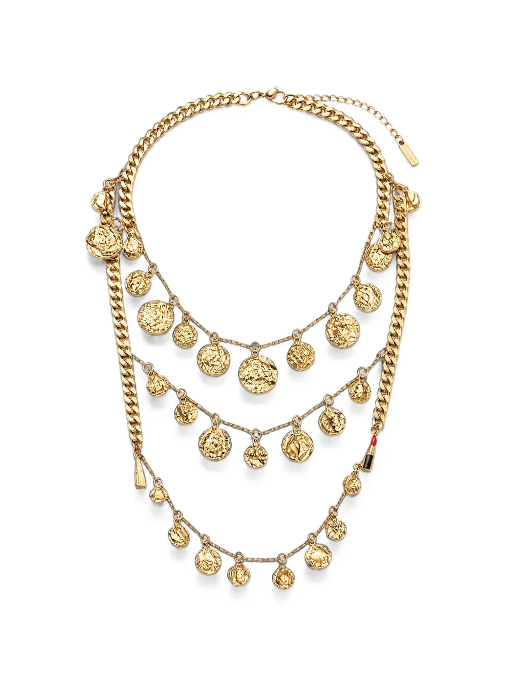 Edward Achour Paris coin-pendant layered necklace - Oro
