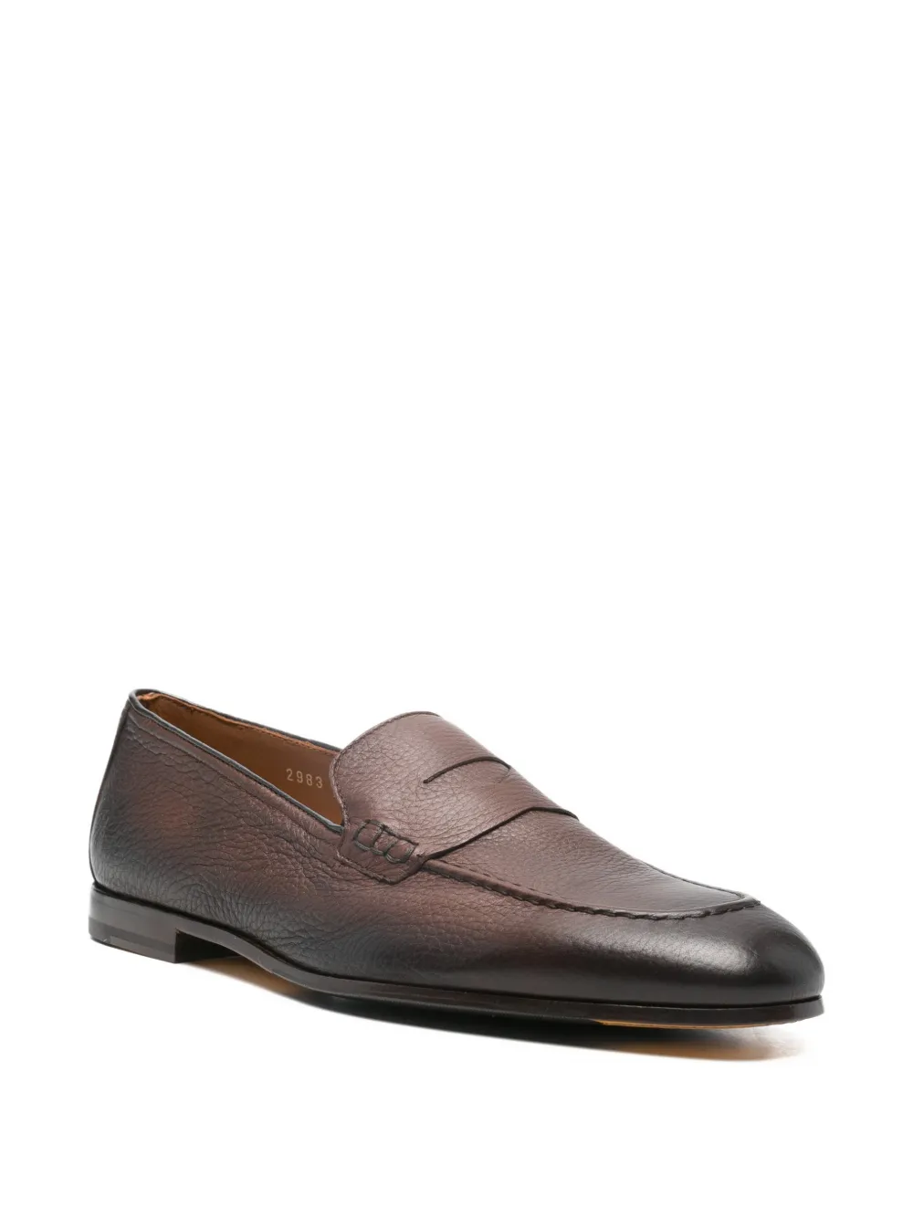 Doucal's penny leather loafers Bruin