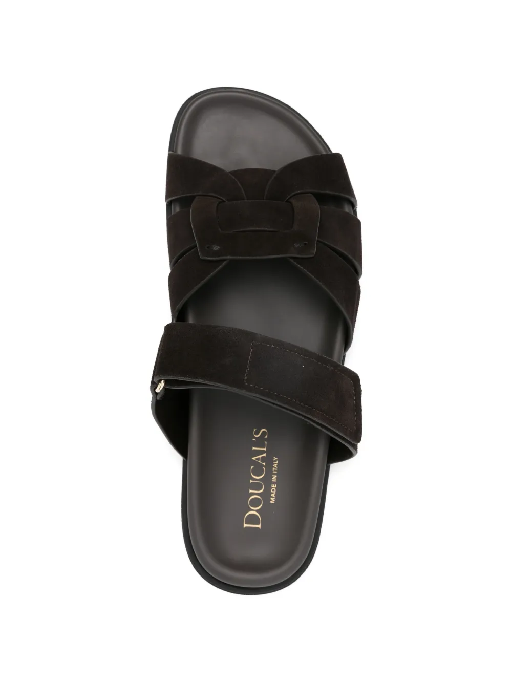 Doucal's woven suede sandals Bruin