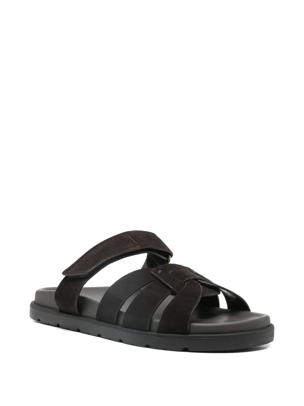 Doucal's woven suede sandals Bruin