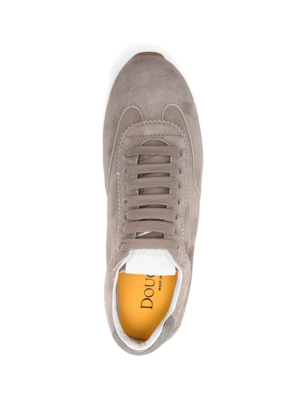 Doucal's lace-up flat sneakers Beige