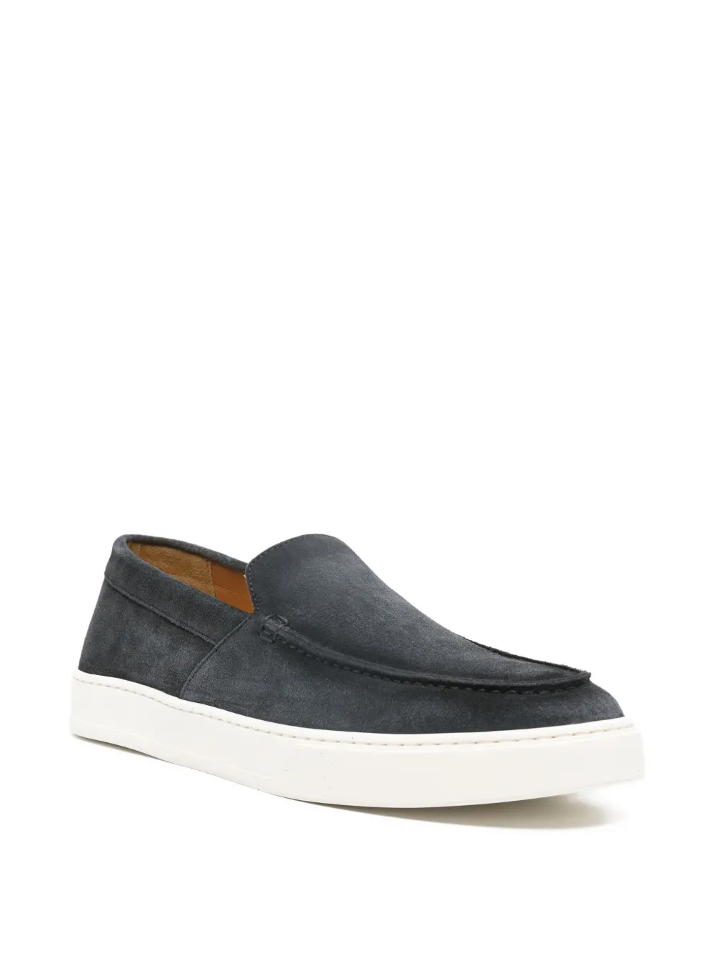 Doucal's leather loafers Blauw