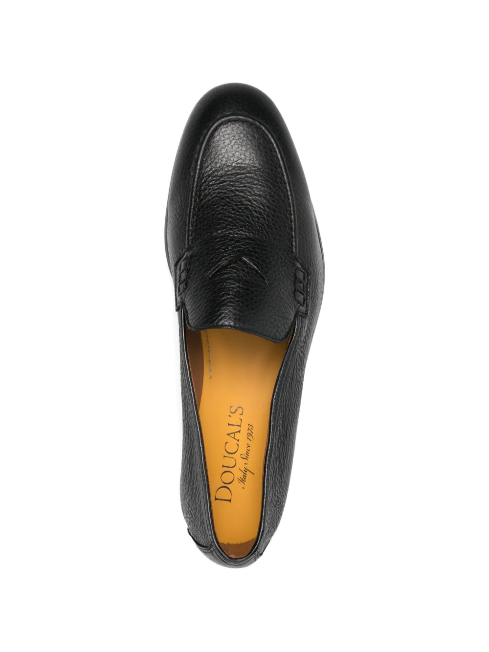 Doucal's leather penny loafers Zwart