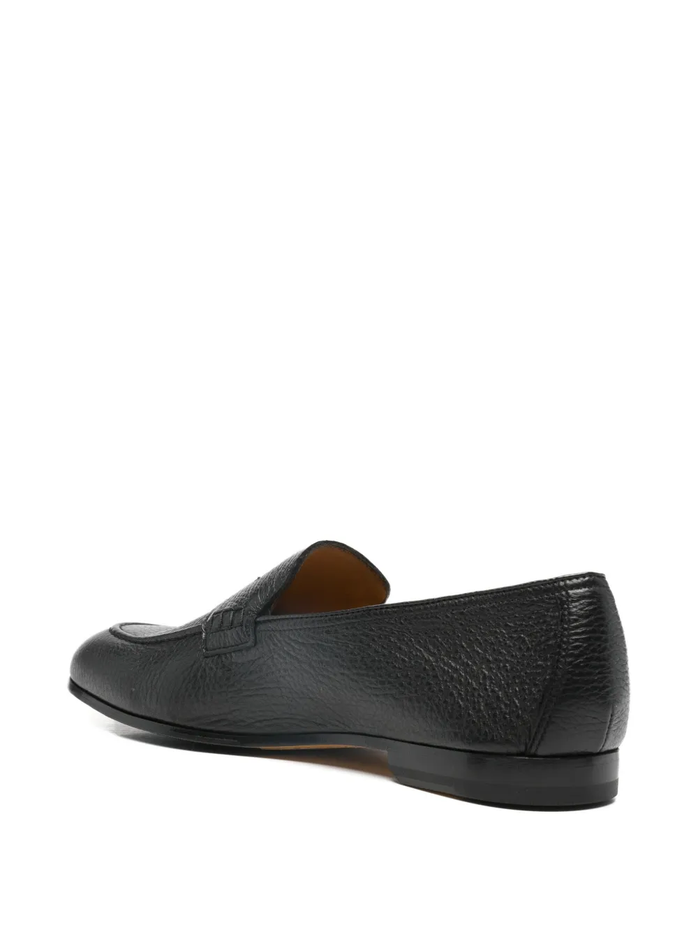 Doucal's leather penny loafers Zwart