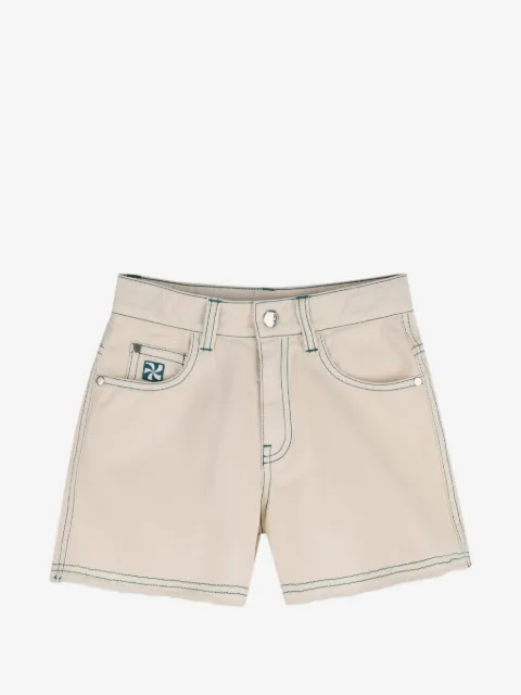 Kids Around contrast-stitching shorts