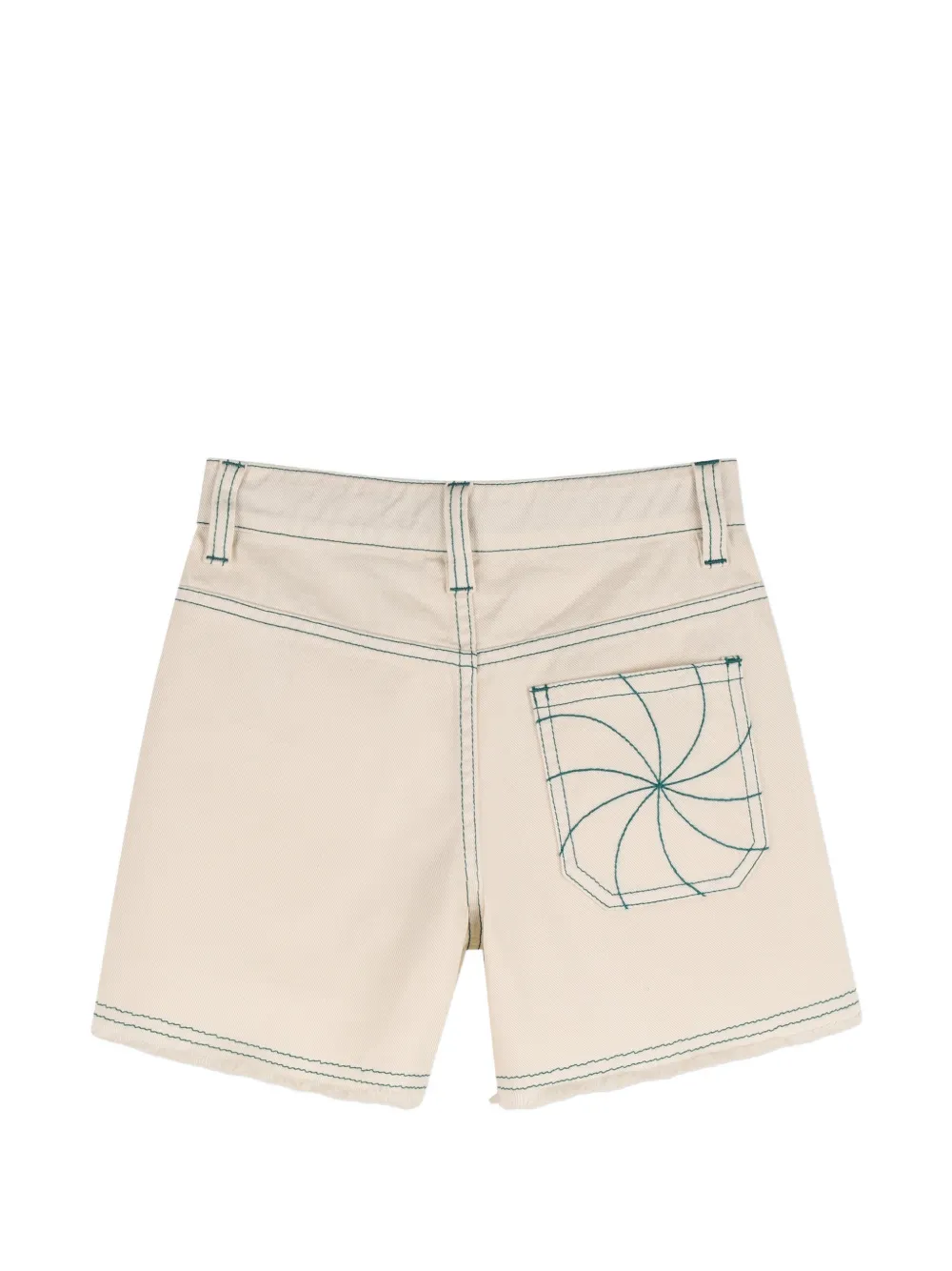  Kids Around Contrast-stitching Shorts - Neutrals 
