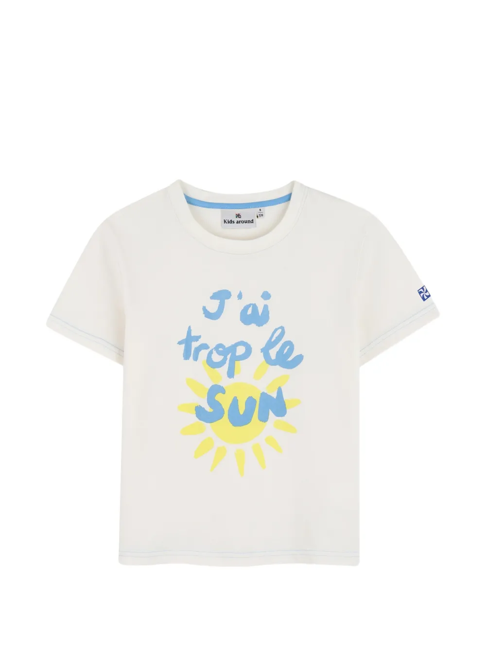Kids Around short-sleeves print T-shirt - Toni neutri