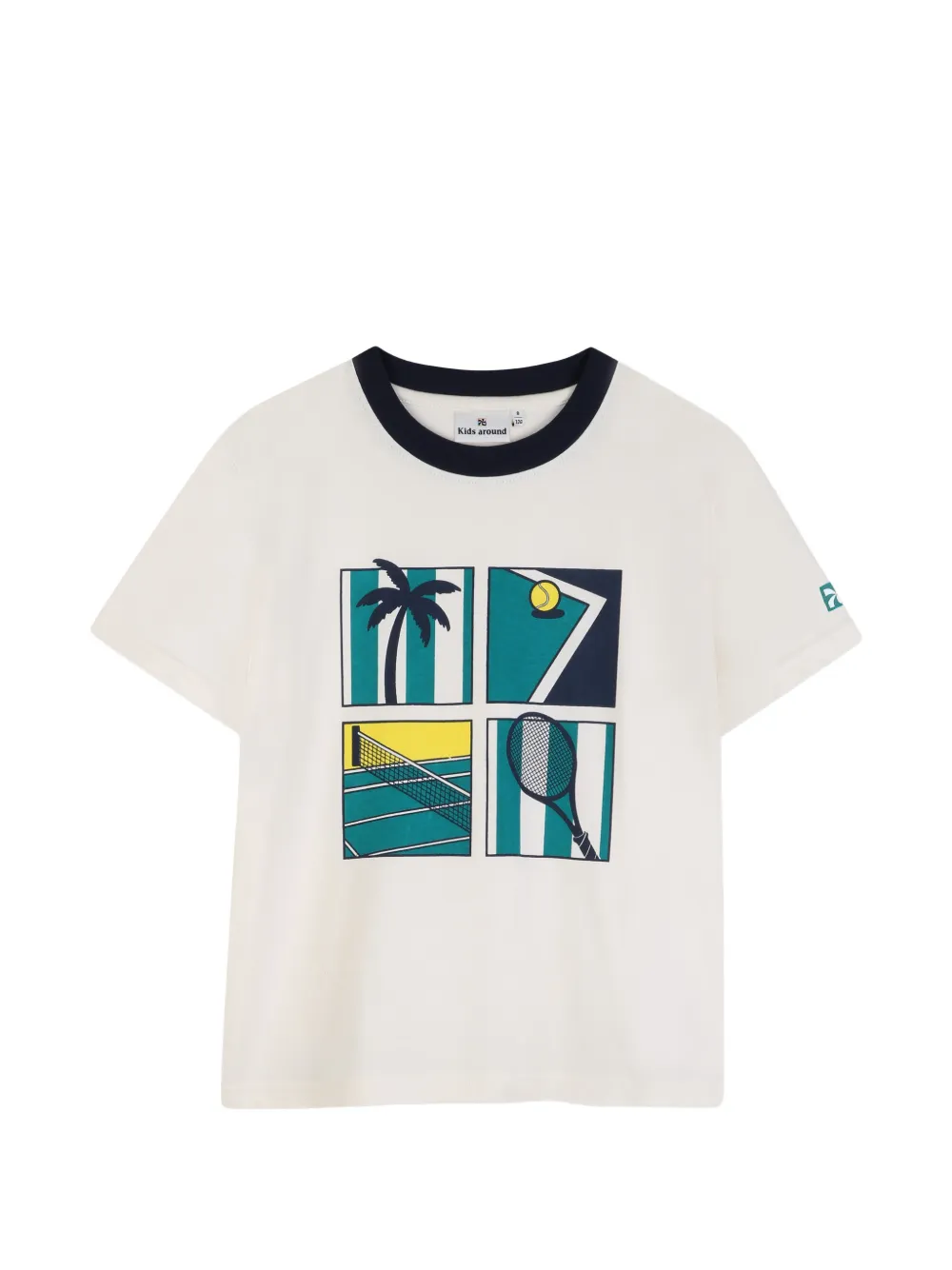 Kids Around graphic crew-neck T-shirt - Toni neutri