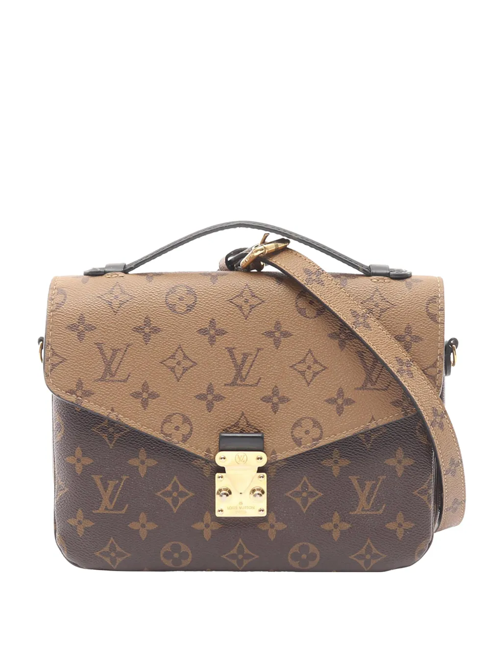 Louis Vuitton Pre-Owned 2021-2025 Monogram Reverse Pochette Metis satchel - Marrone