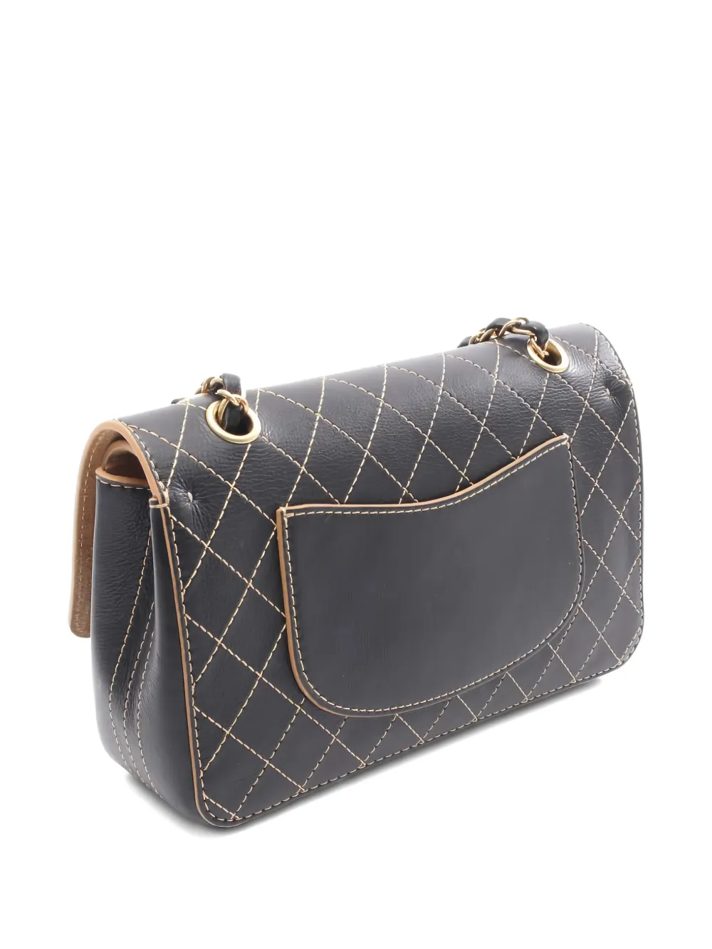 CHANEL Pre-Owned 2017-2018 Matelassé flap chain shoulder bag - Nero