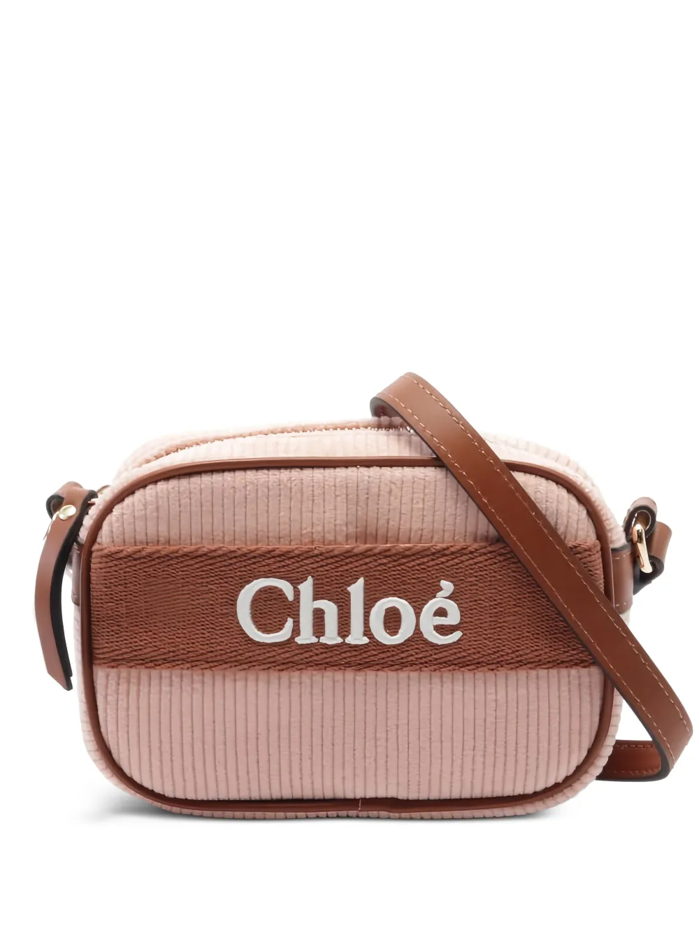 Chloé Pre-Owned 2020s corduroy shoulder bag - Rosa