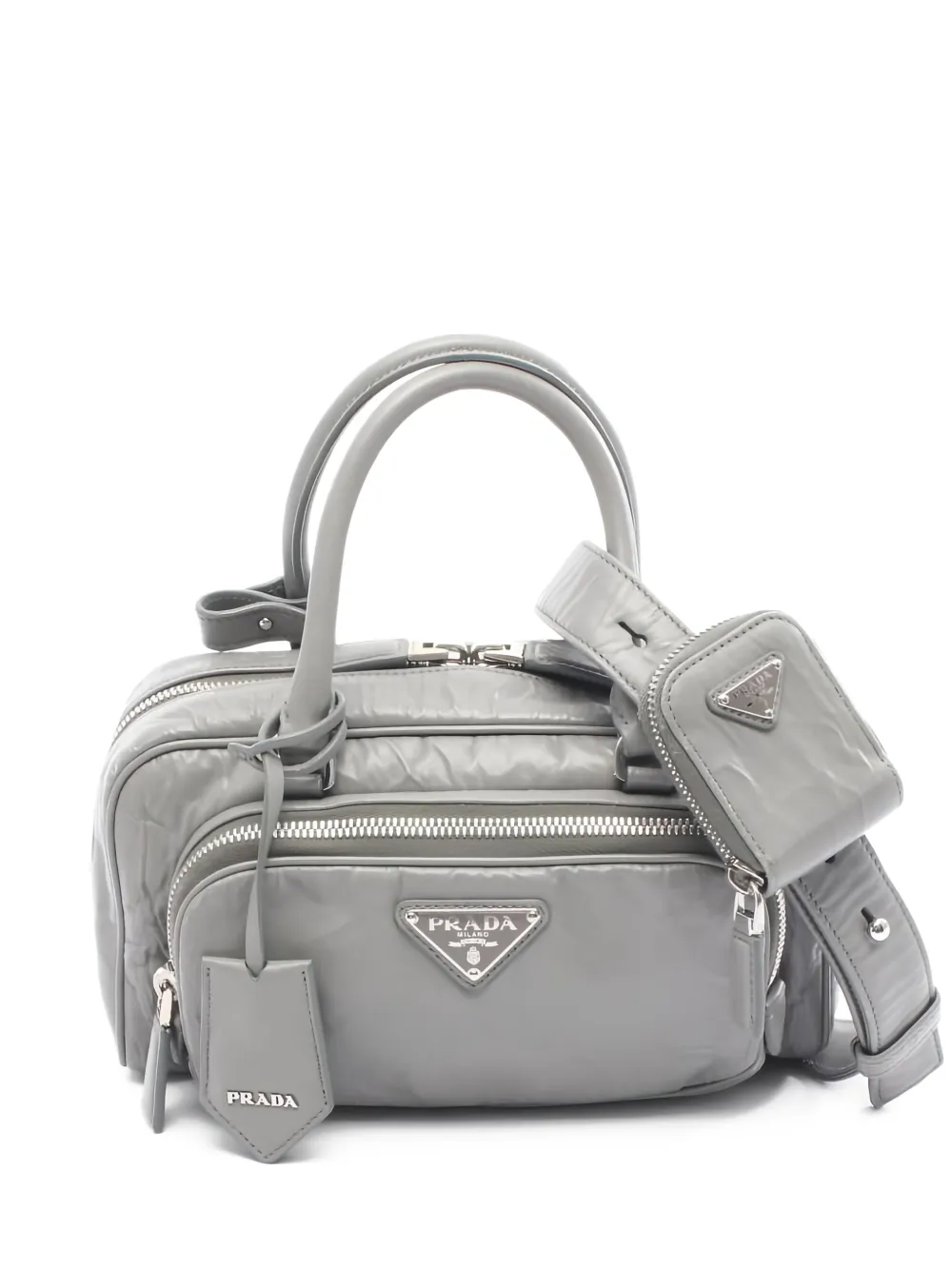 Prada Pre-Owned 2000s leather tote bag - Grigio