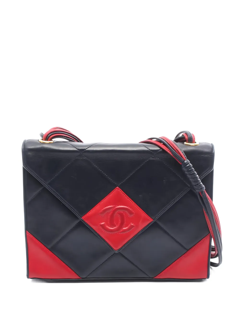 CHANEL Pre-Owned 1989-1991 interlocking-CC shoulder bag - Blu