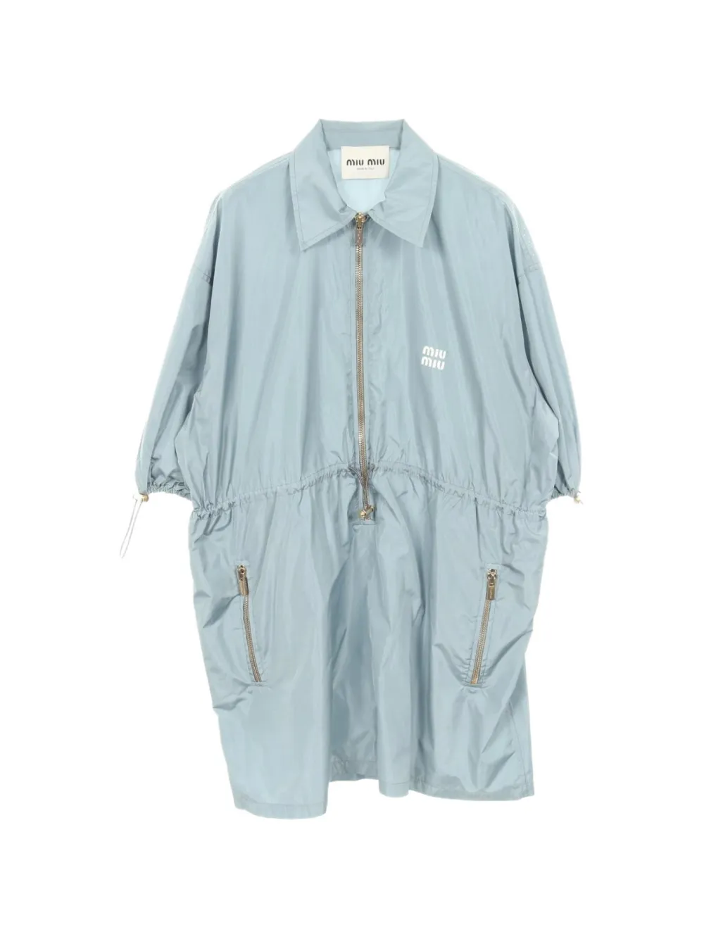 Miu Miu Pre-Owned Abito corto con zip anni 2000 - Blu