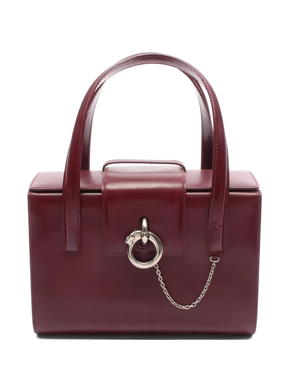 Cartier 2000s Panthère leather tote bag - Rot