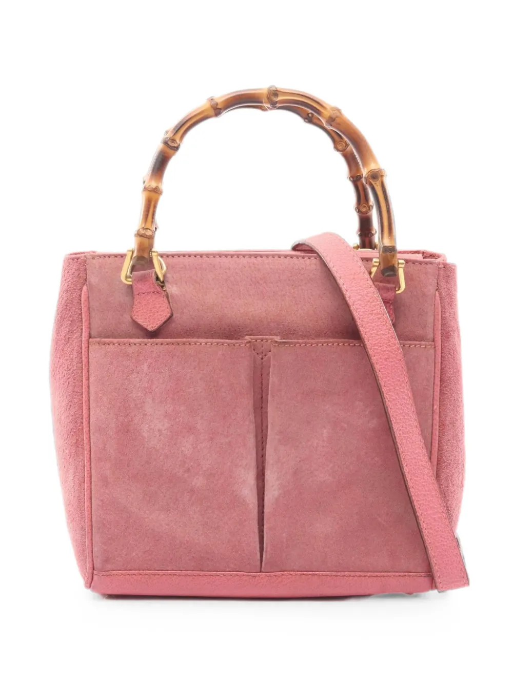 GUCCI バンブー ハンドバッグ ピンク Gucci Pre-Owned 2000s バンブー ハンドバッグ | ピンク | FARFETCH JP