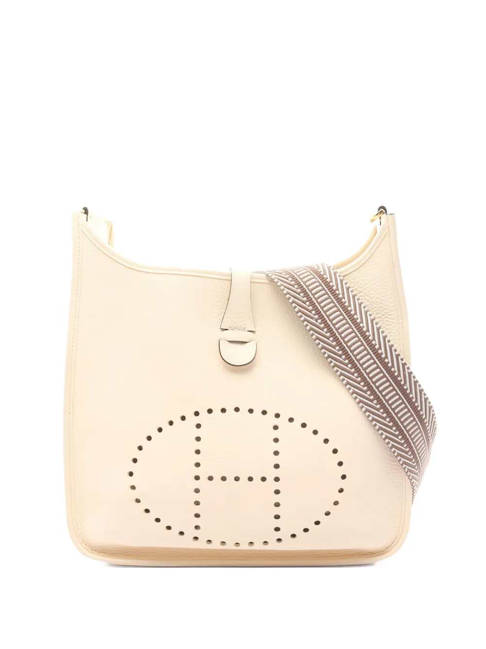 Hermès Pre-Owned 2021 PM Evelyne III leather shoulder bag - Toni neutri