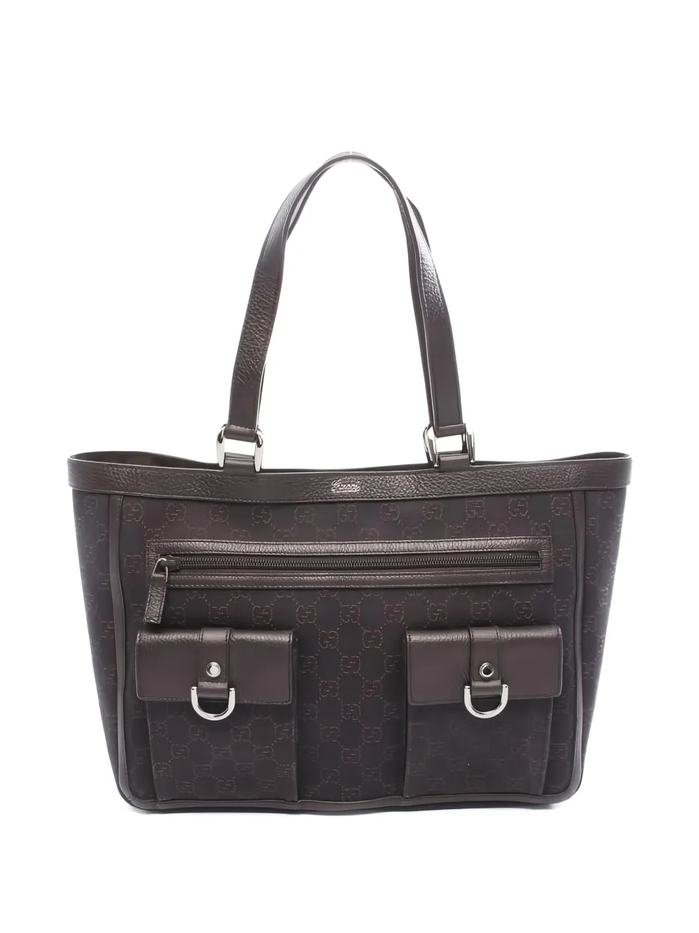 Gucci Pre-Owned 2010s Abbey GG pattern shoulder bag - Marrone