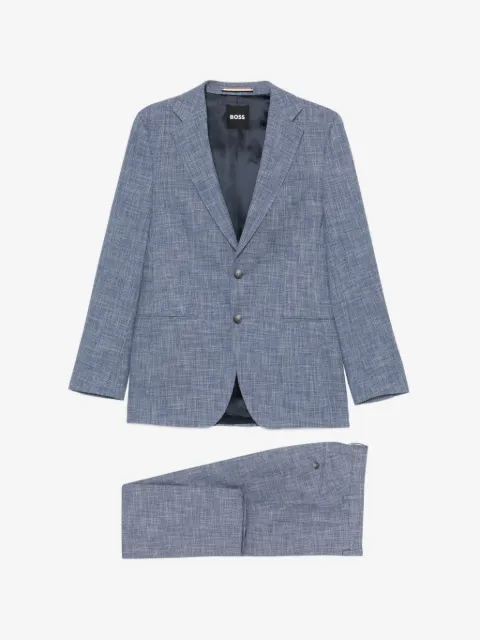 BOSS two-piece slim-fit suit in cotton and virgin wool
