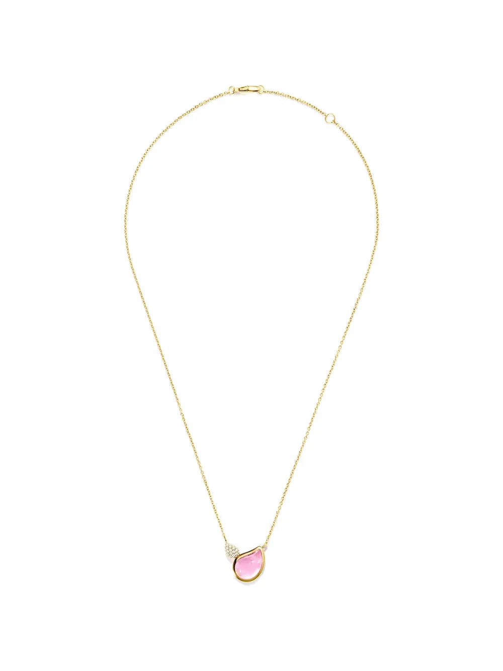TAMARA COMOLLI Signature 2 Drop Halskette mit Turmalin und Diamanten - Gold