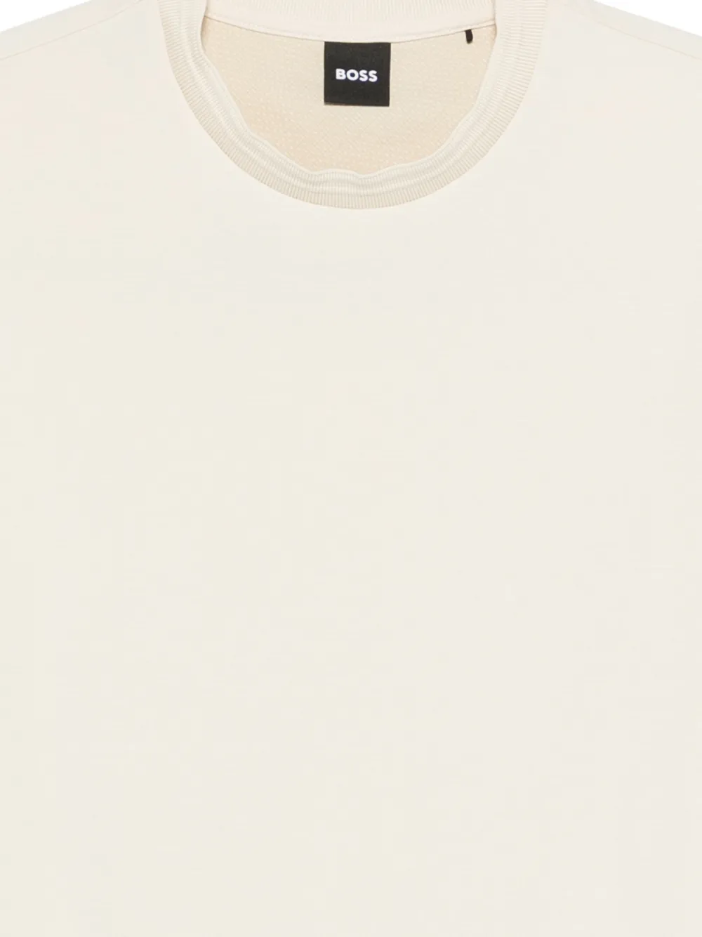 BOSS T-shirt met ronde hals Beige