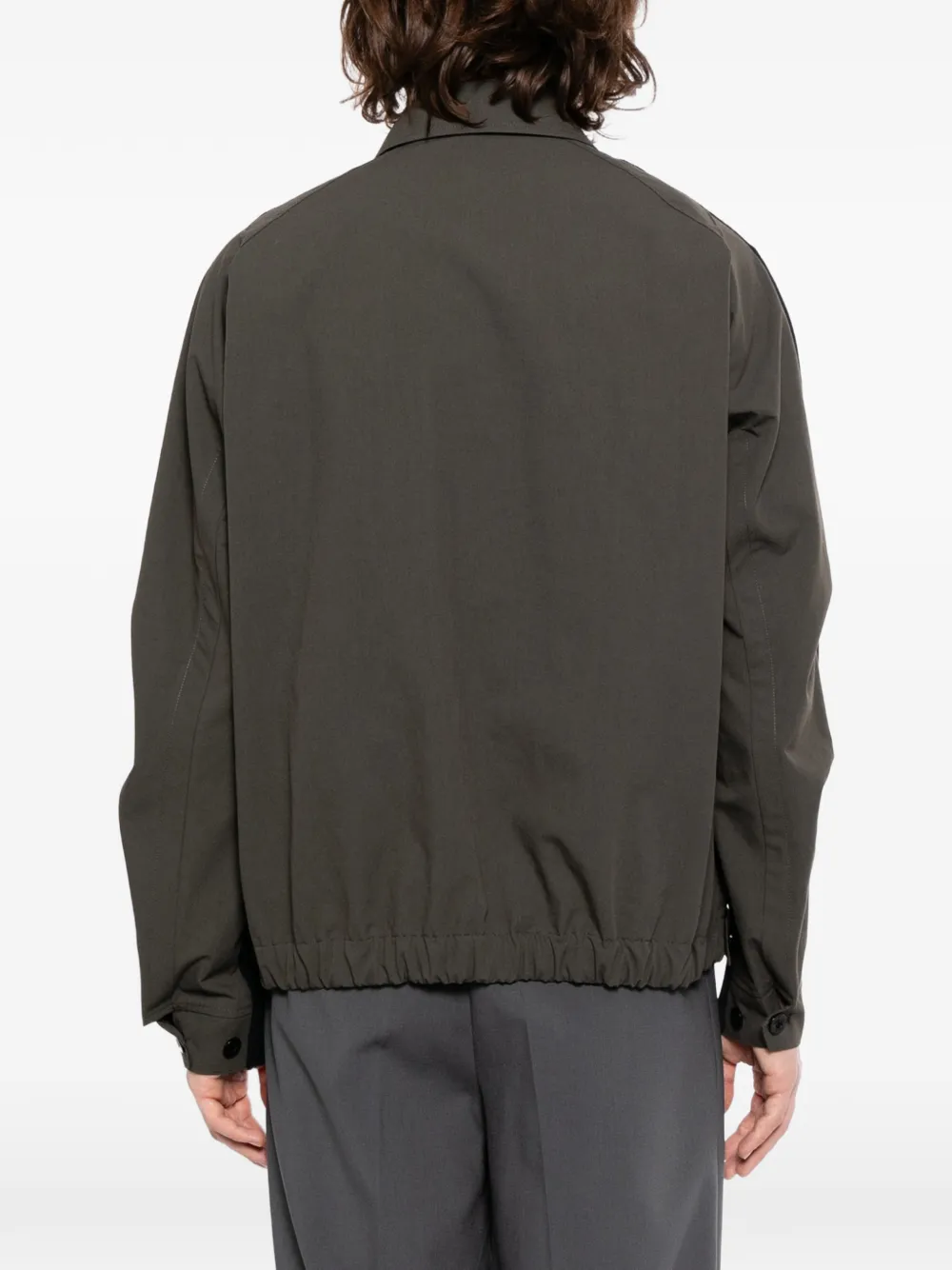sacai Weather Cloth x gebreid overhemd Blauw