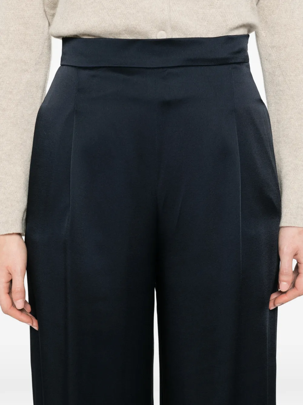 Max Mara Msecono geplooide pantalon Blauw