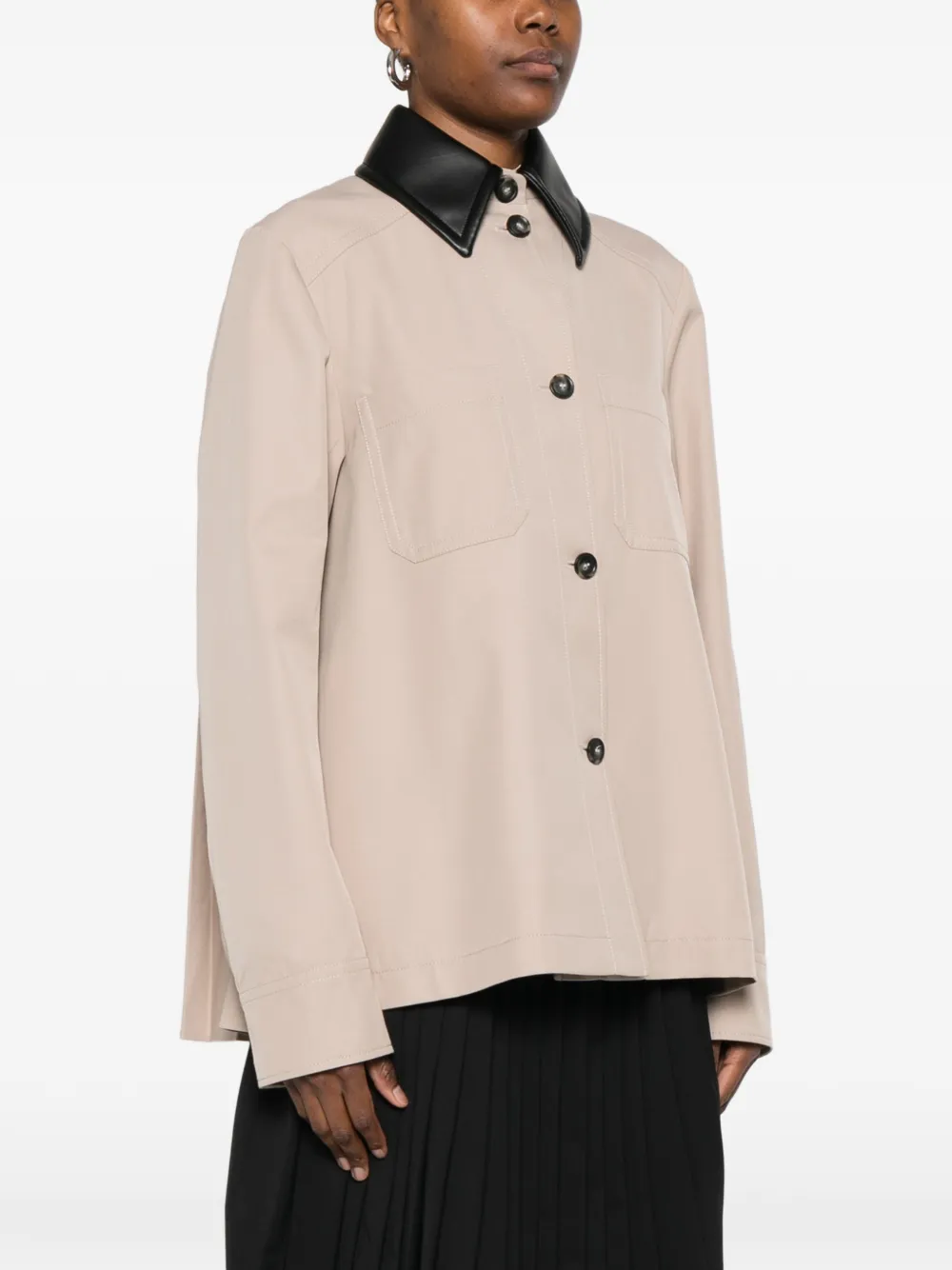  Sportmax Pleated-back Jacket - Neutrals 