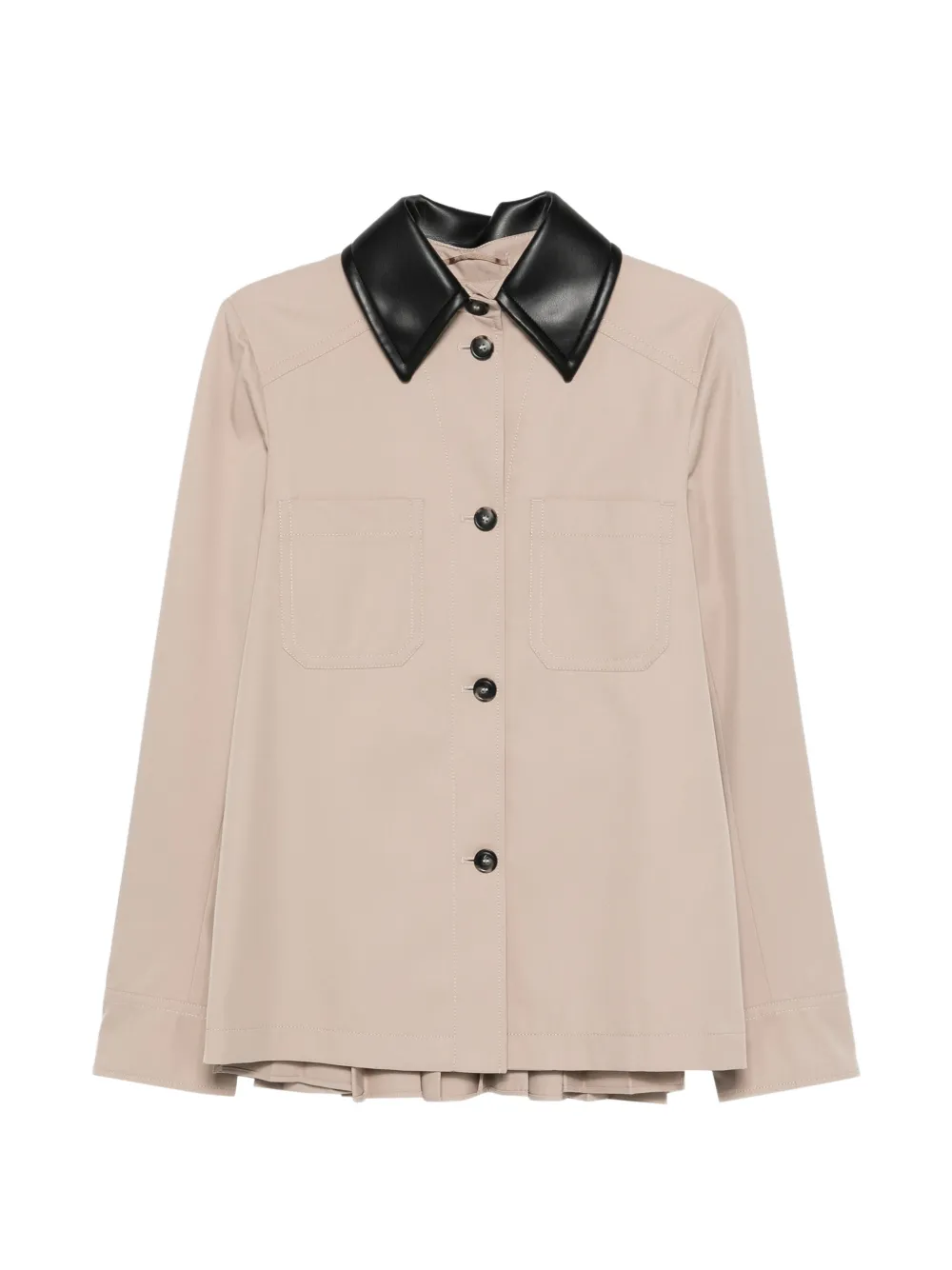 Sportmax pleated-back jacket - Toni neutri
