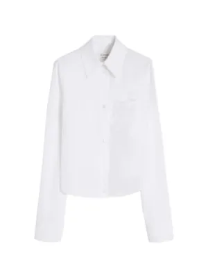 Chemise Sportmax Gris-marron Avec Patte De Boutonnage Et écharpe - Taille L, Occasion Très Bon état