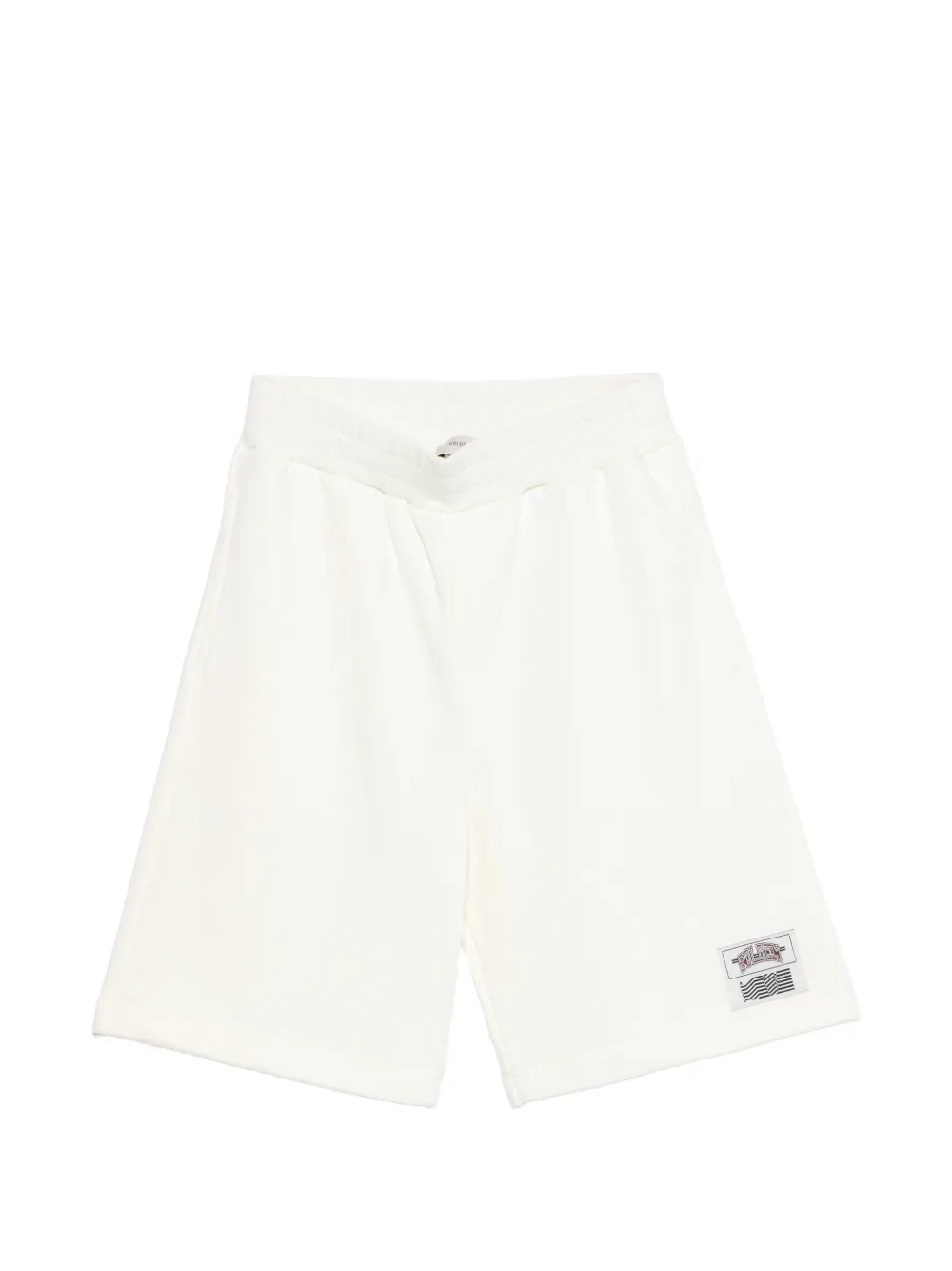 Golden Goose Kids Compass logo patch shorts - Neutrals