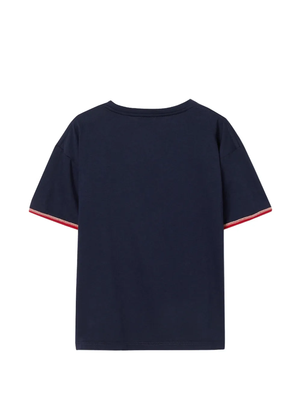  Gucci Kids Logo-print Crew-neck T-shirt - Blue 