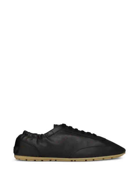 Saint Laurent Lewis elasticised-heel leather sneakers